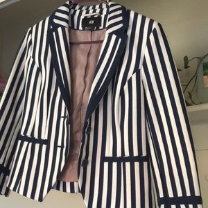 Striped H&M blazer jacket
